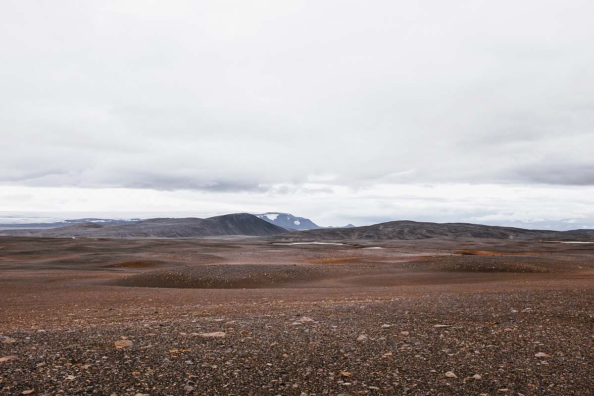 dirt road brown landscape and mountain gravel